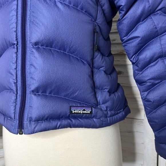 PATAGONIA l Purple Puffer Goose Down Ski Winter Jacket with Bag XS - Picture 6 of 16